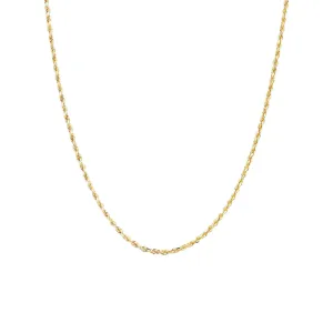 Classic Rope Chain Necklace 10k Gold