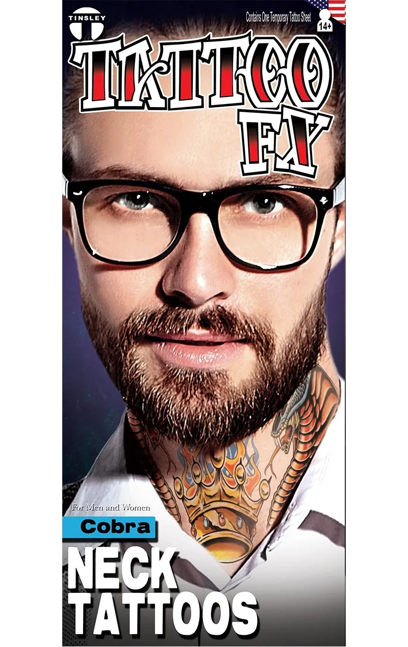 Cobra Neck Tattoo FX
