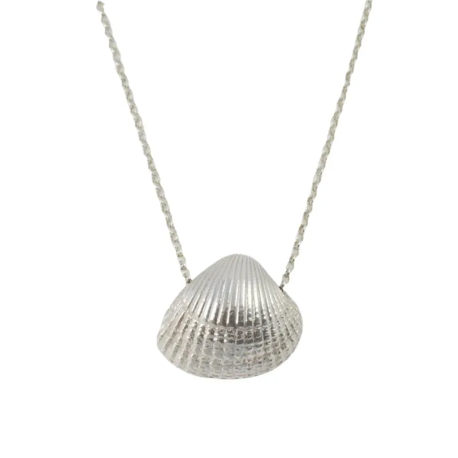 Cockle Shell Necklace Medium - Silver