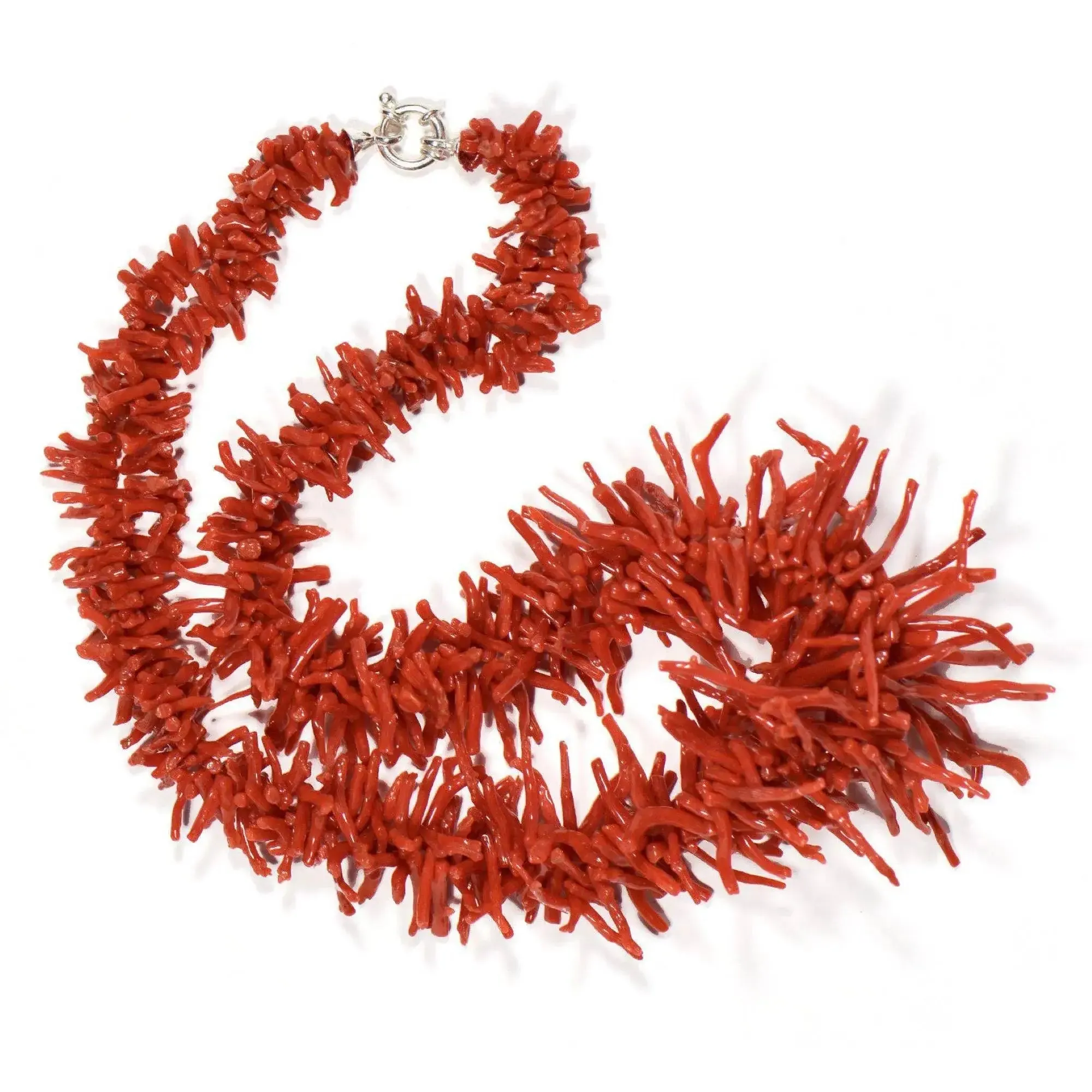 Collana Rami di Corallo ed Argento 925
