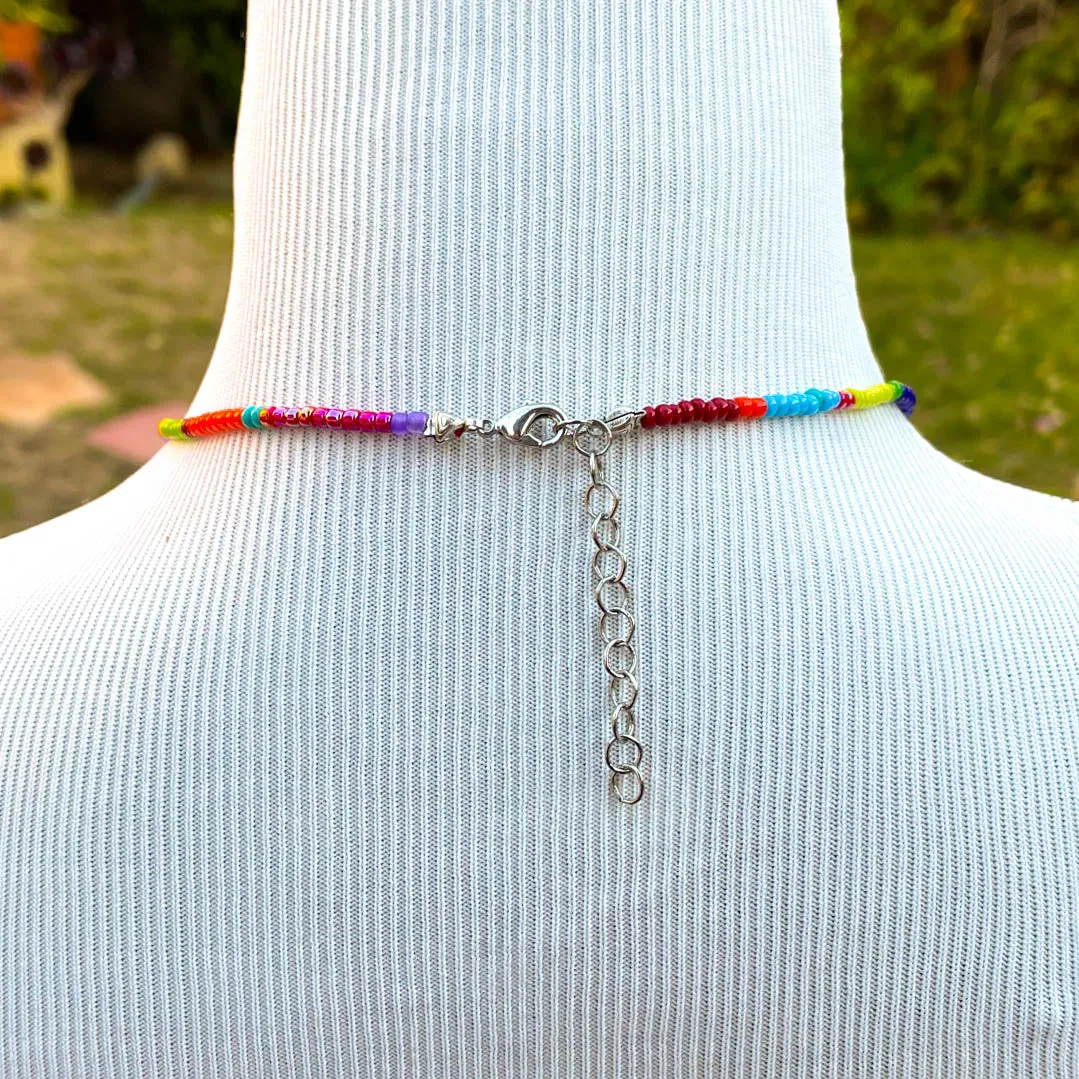 Color-Blocked Beaded Necklaces for layering