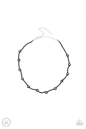 Colorfully Flower Child Black Paparazzi Necklace