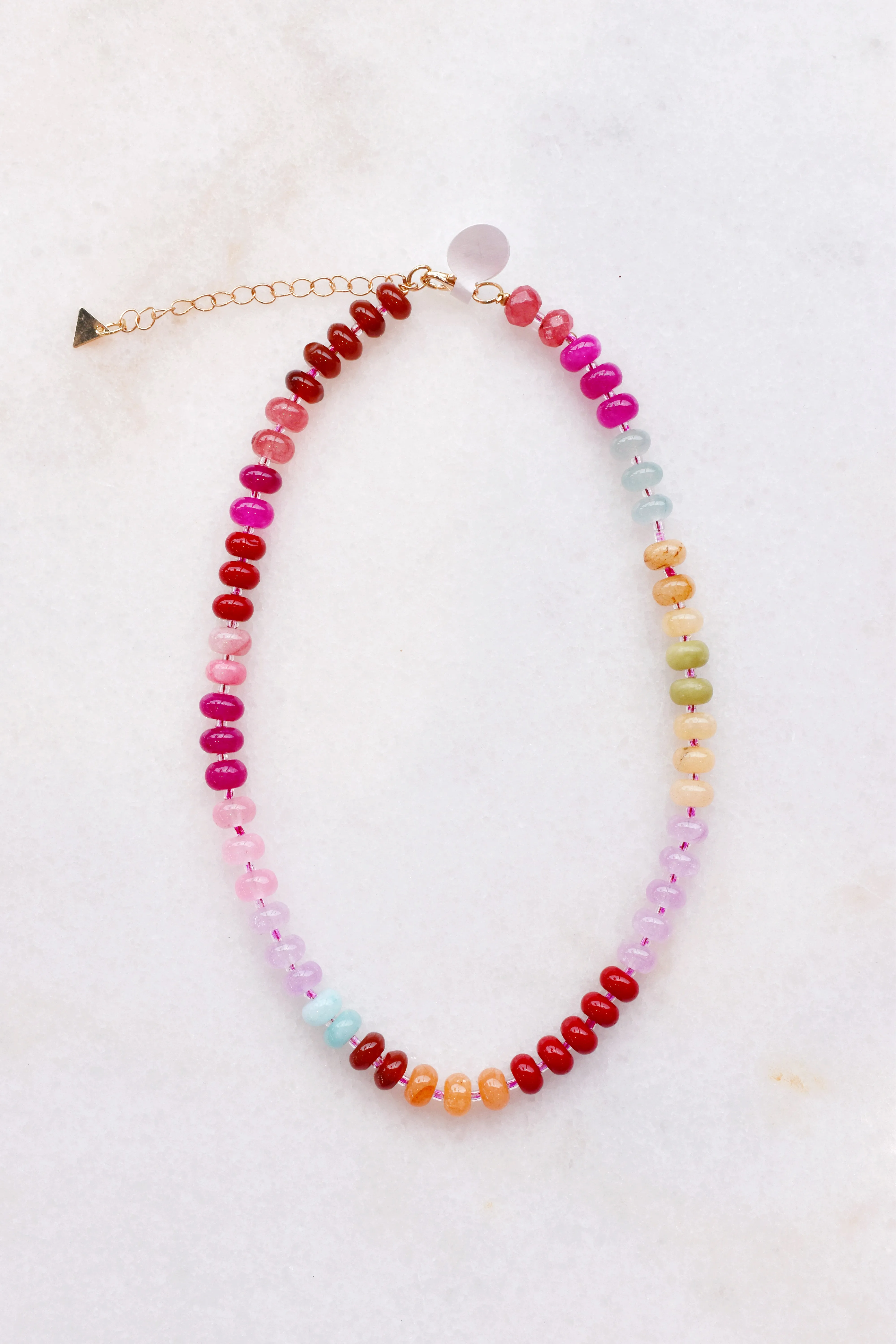 Confetti Beaded Necklaces - Pinky