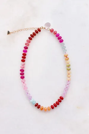 Confetti Beaded Necklaces - Pinky