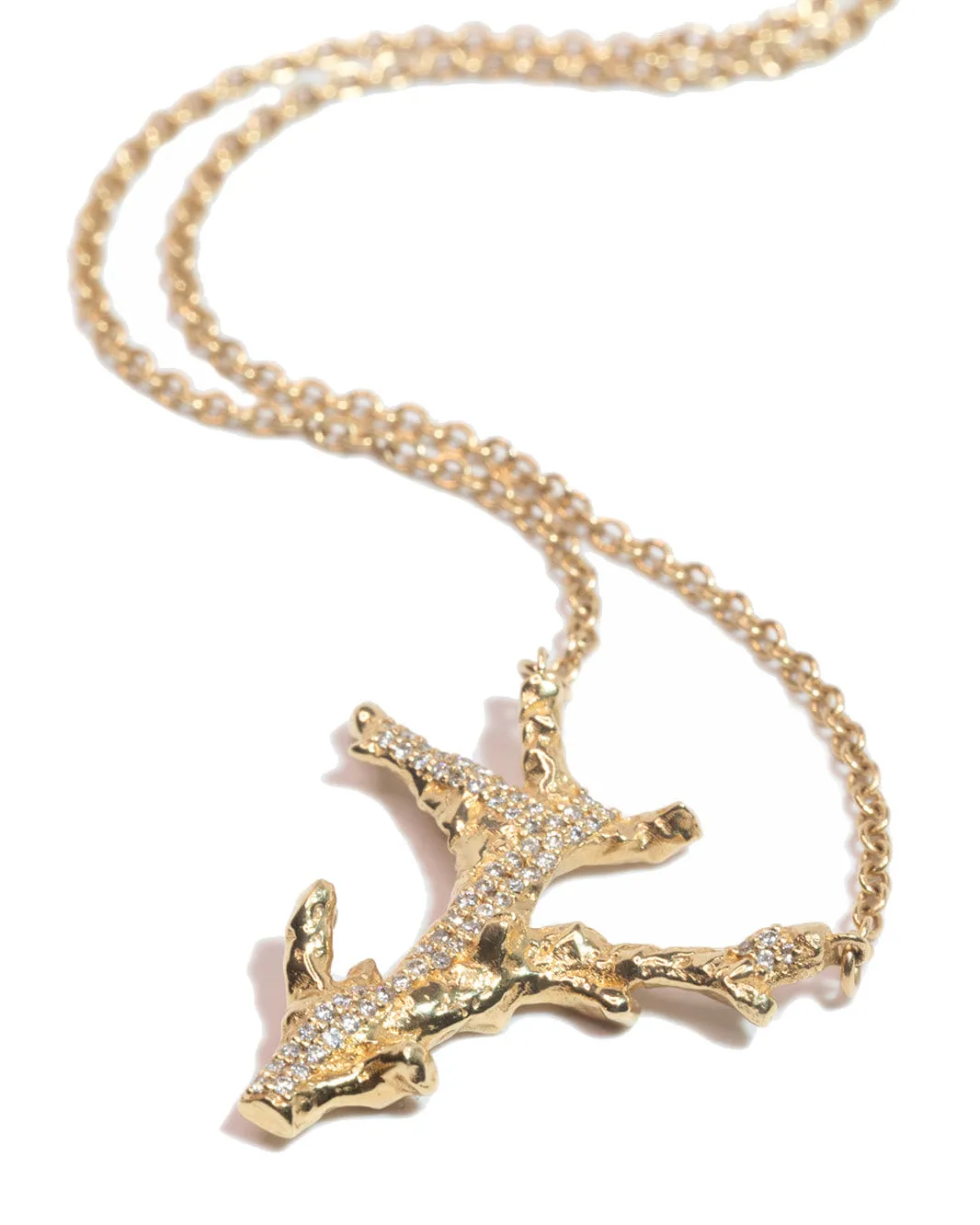 Coral Pendant Necklace