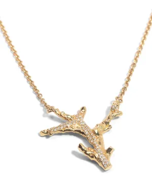 Coral Pendant Necklace