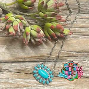 Cowgirl Bling Necklace - Turquoise