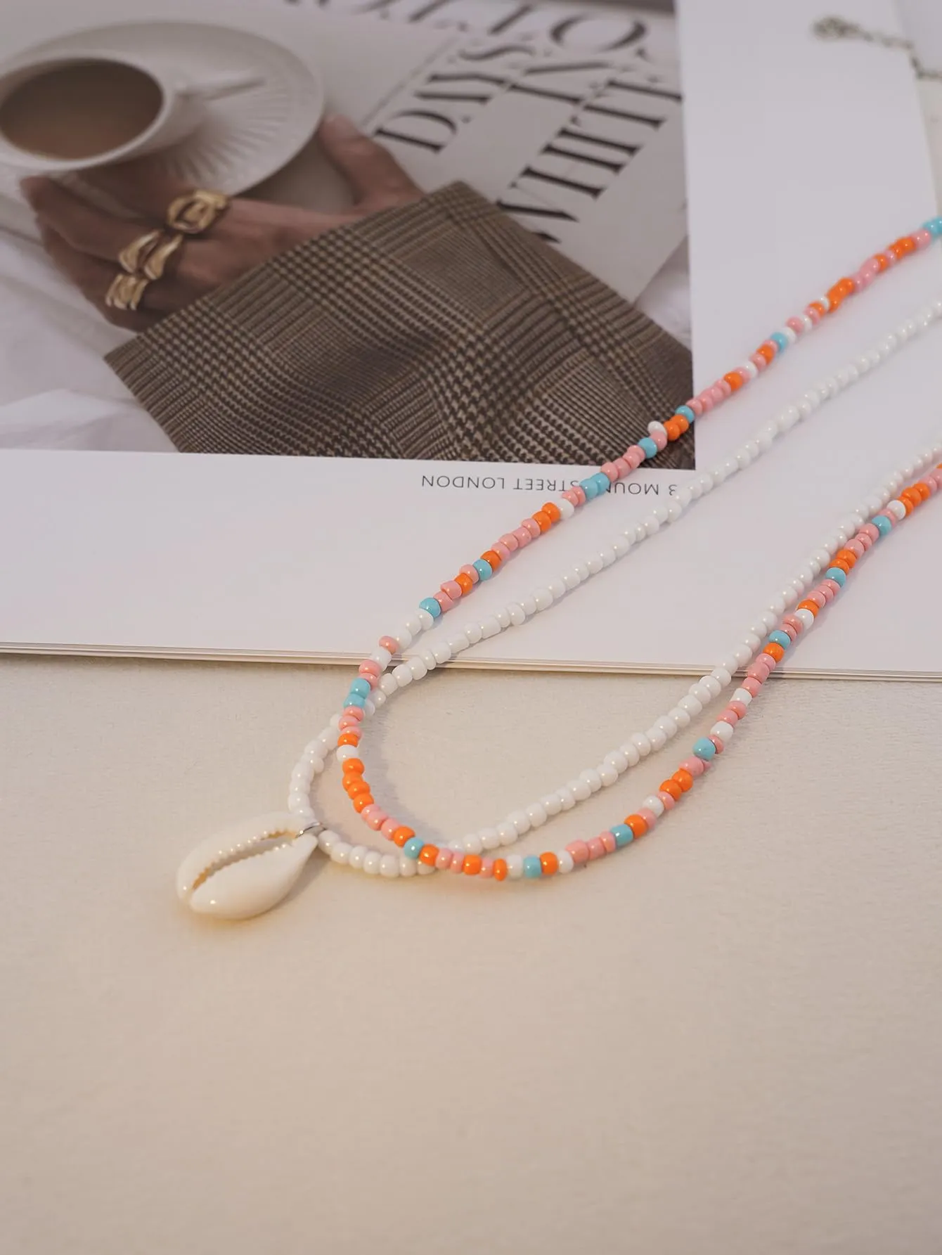 Cowrie shell Surfer Necklaces Beach Handmade Choker Hawaiian Summer Conch Necklace for Women