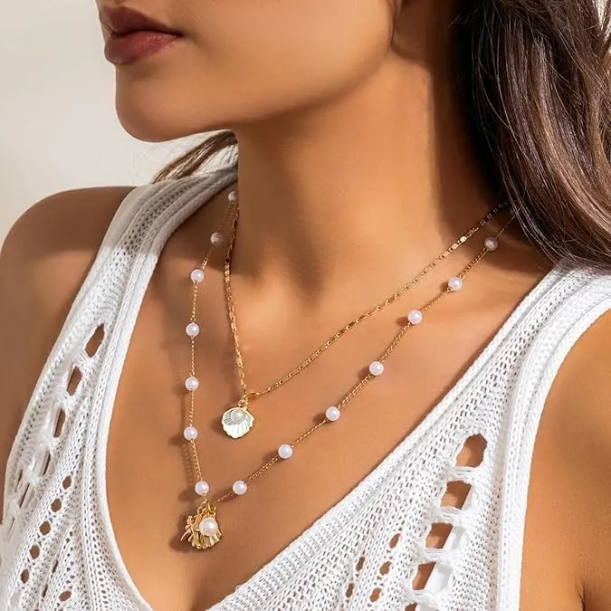 Cowrie shell Surfer Necklaces Beach Handmade Choker Hawaiian Summer Conch Necklace for Women