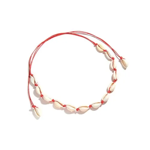 Cowrie shell Surfer Necklaces Beach Handmade Choker Hawaiian Summer Conch Necklace for Women