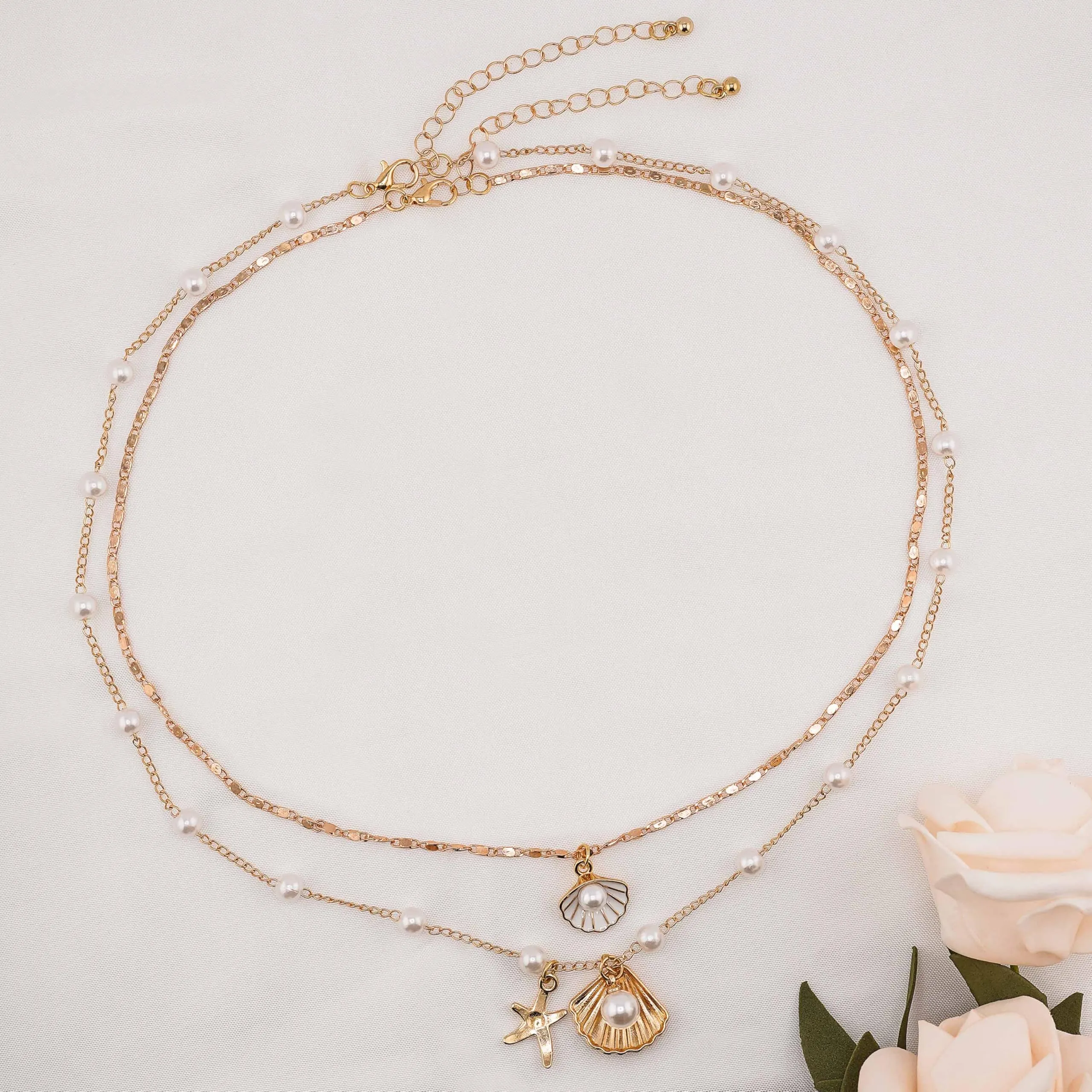 Cowrie shell Surfer Necklaces Beach Handmade Choker Hawaiian Summer Conch Necklace for Women
