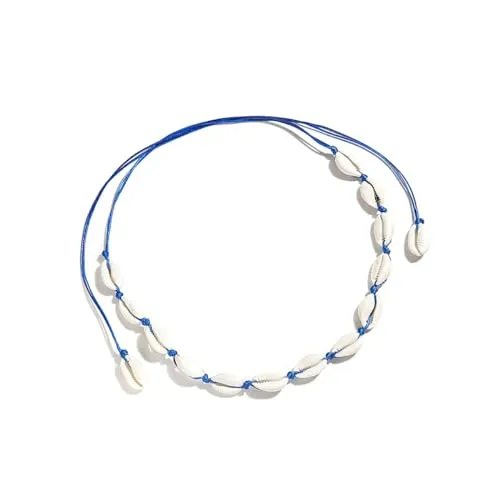 Cowrie shell Surfer Necklaces Beach Handmade Choker Hawaiian Summer Conch Necklace for Women