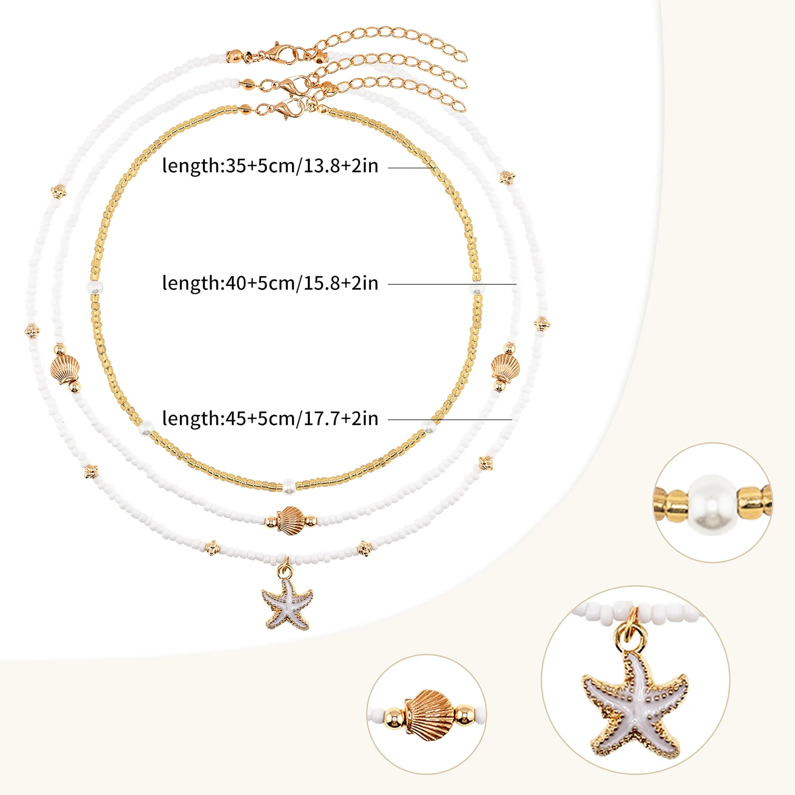 Cowrie shell Surfer Necklaces Beach Handmade Choker Hawaiian Summer Conch Necklace for Women