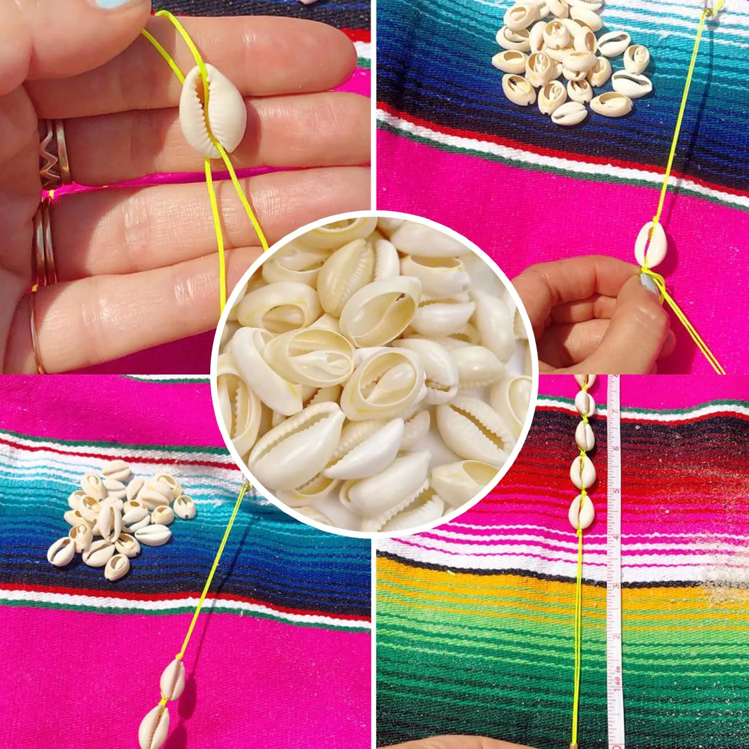 Cowrie shell Surfer Necklaces Beach Handmade Choker Hawaiian Summer Conch Necklace for Women
