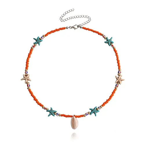 Cowrie shell Surfer Necklaces Beach Handmade Choker Hawaiian Summer Conch Necklace for Women