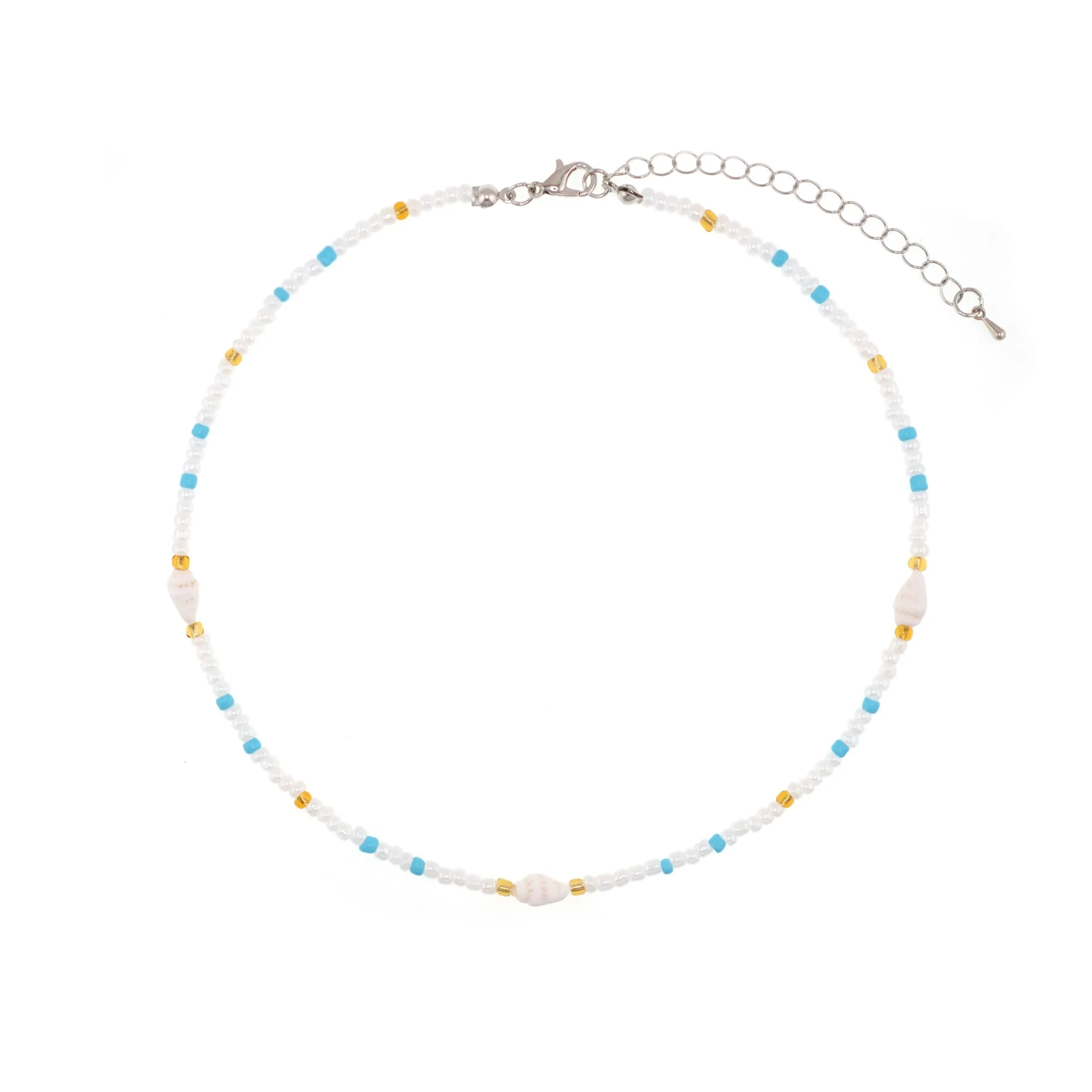 Cowrie shell Surfer Necklaces Beach Handmade Choker Hawaiian Summer Conch Necklace for Women