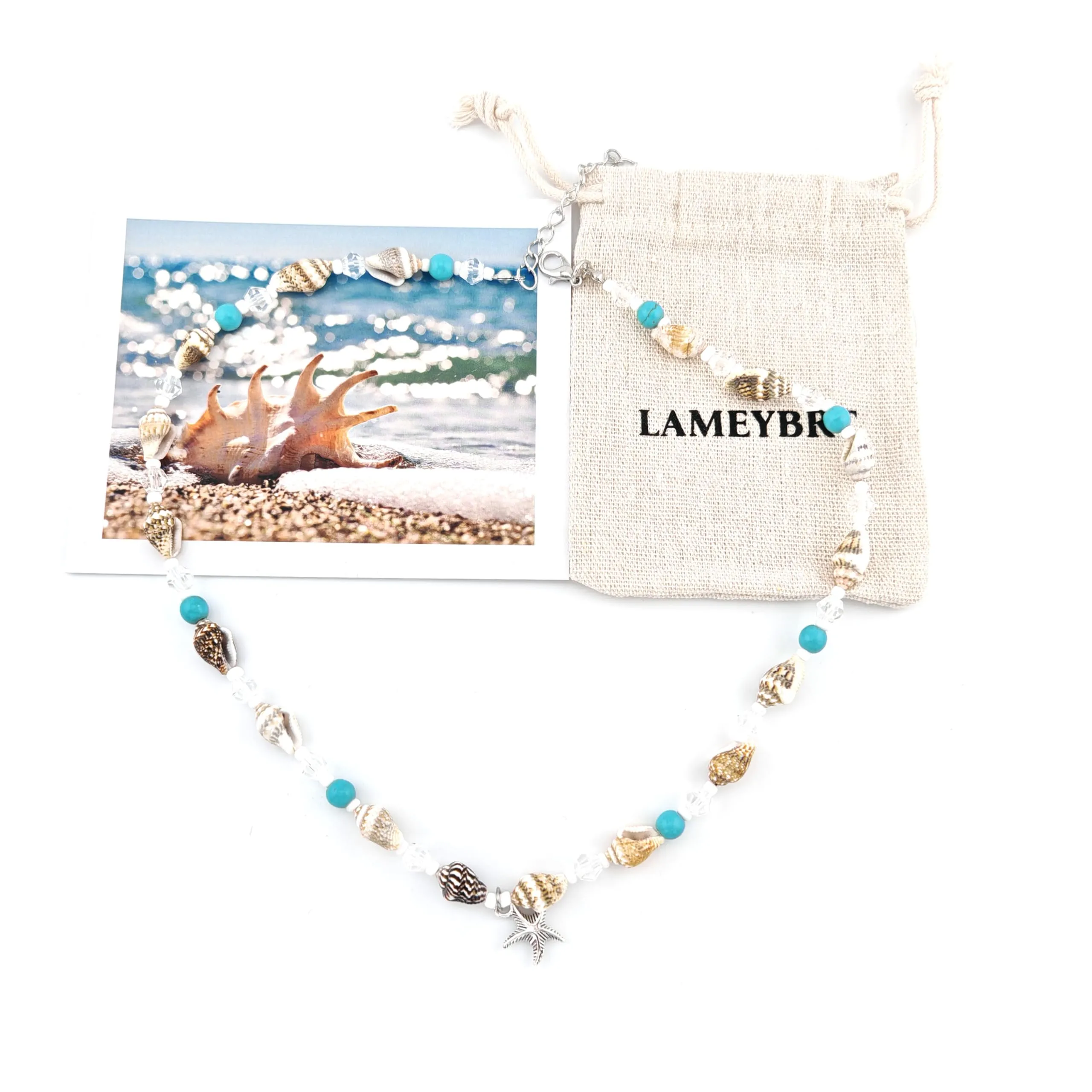 Cowrie shell Surfer Necklaces Beach Handmade Choker Hawaiian Summer Conch Necklace for Women