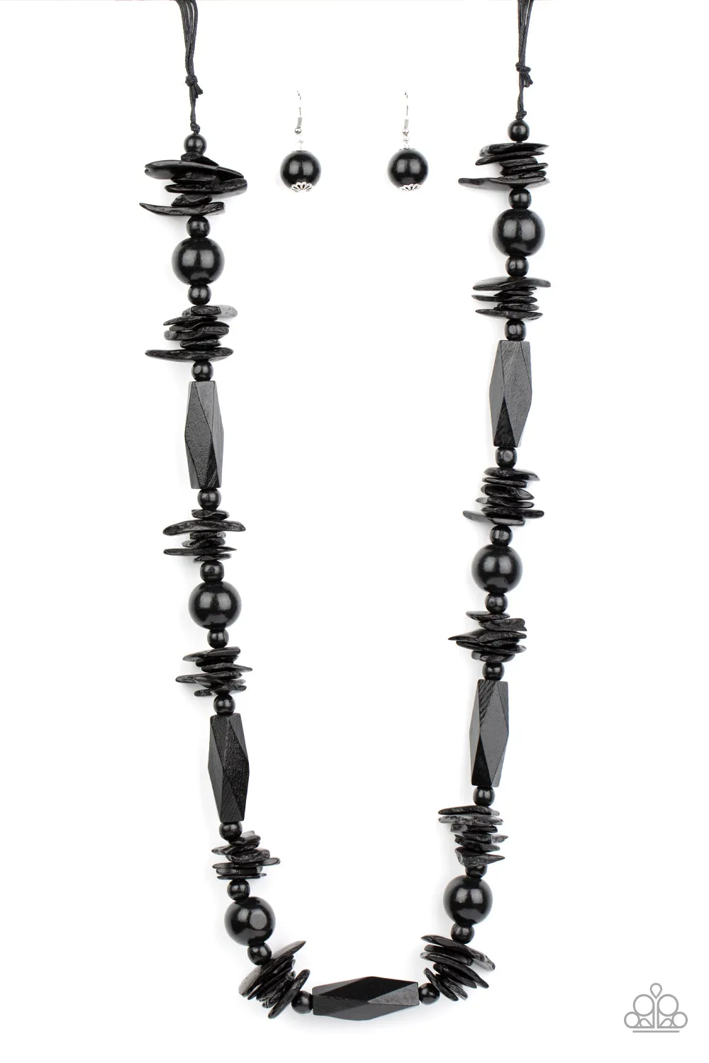 Cozumel Coast - Black (Wood) Necklace