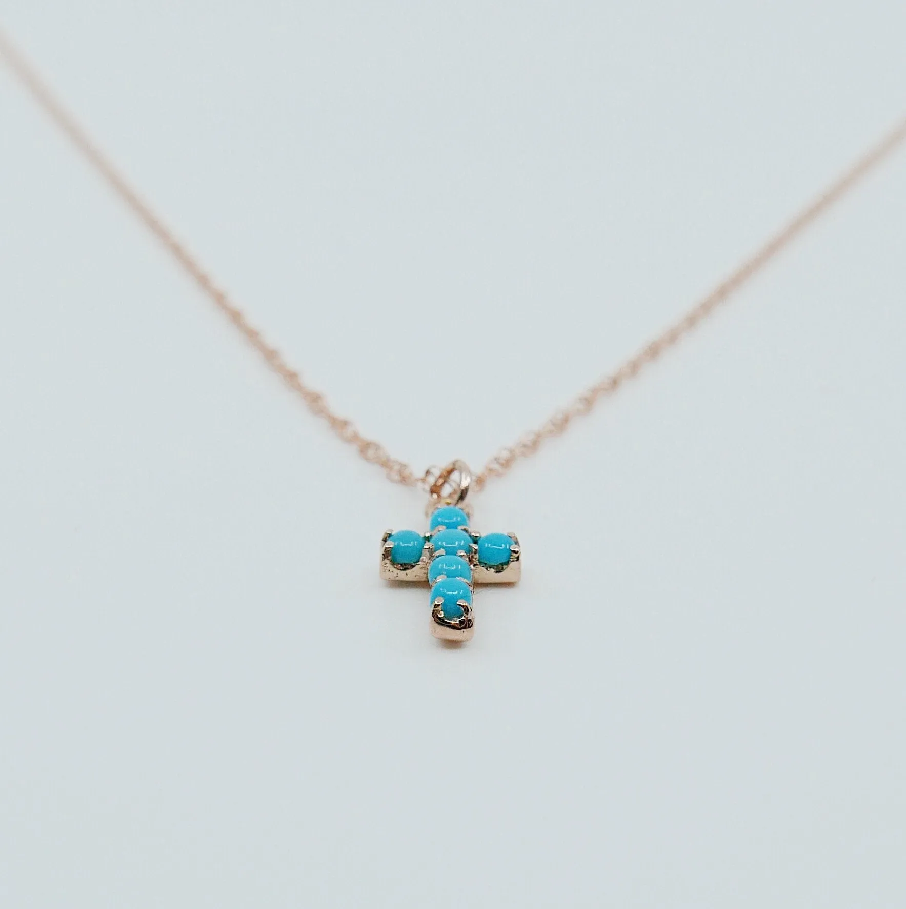 Cross Turquoise Necklace