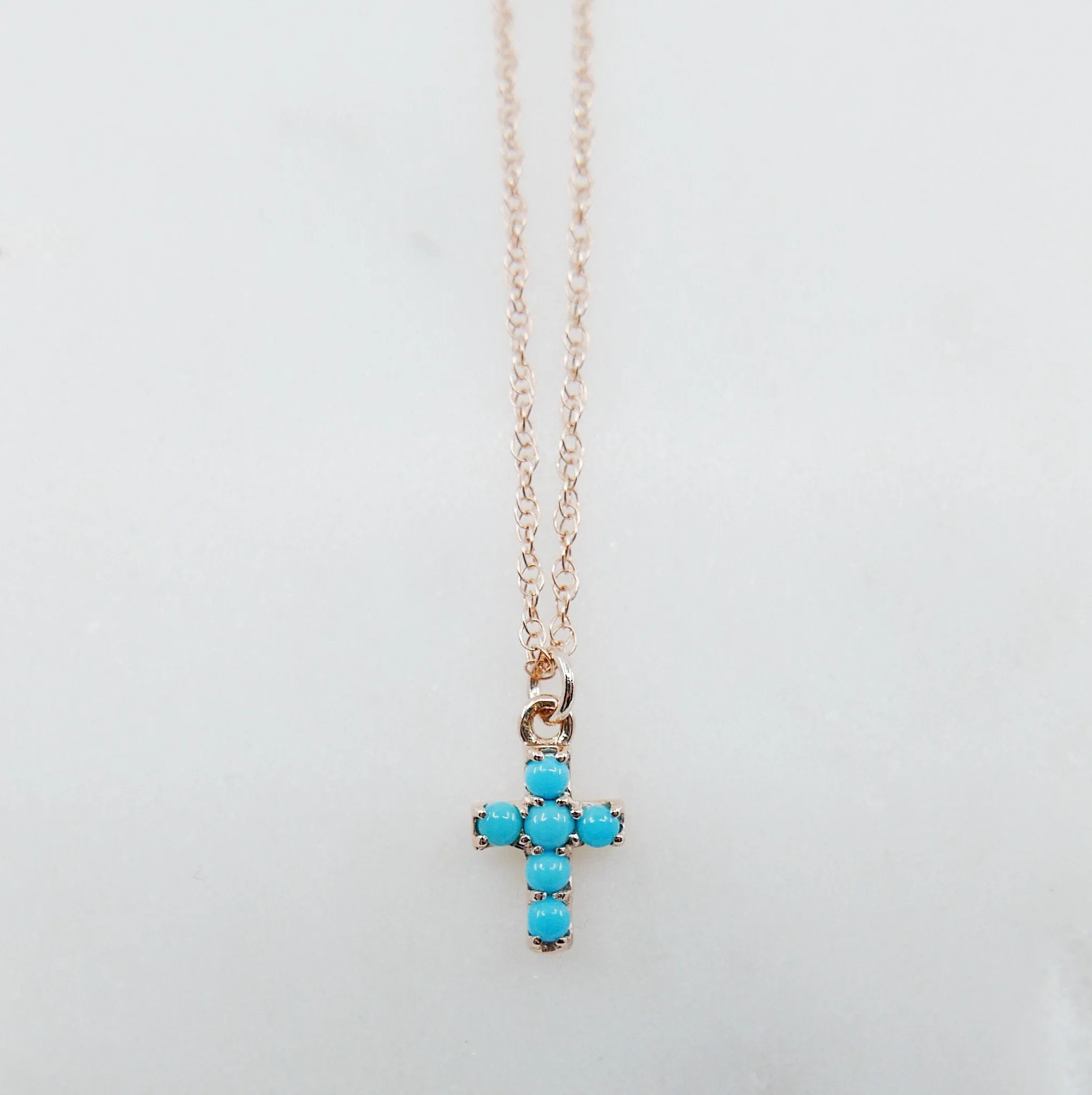 Cross Turquoise Necklace