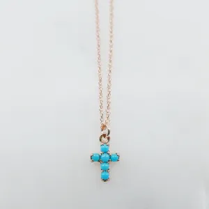 Cross Turquoise Necklace