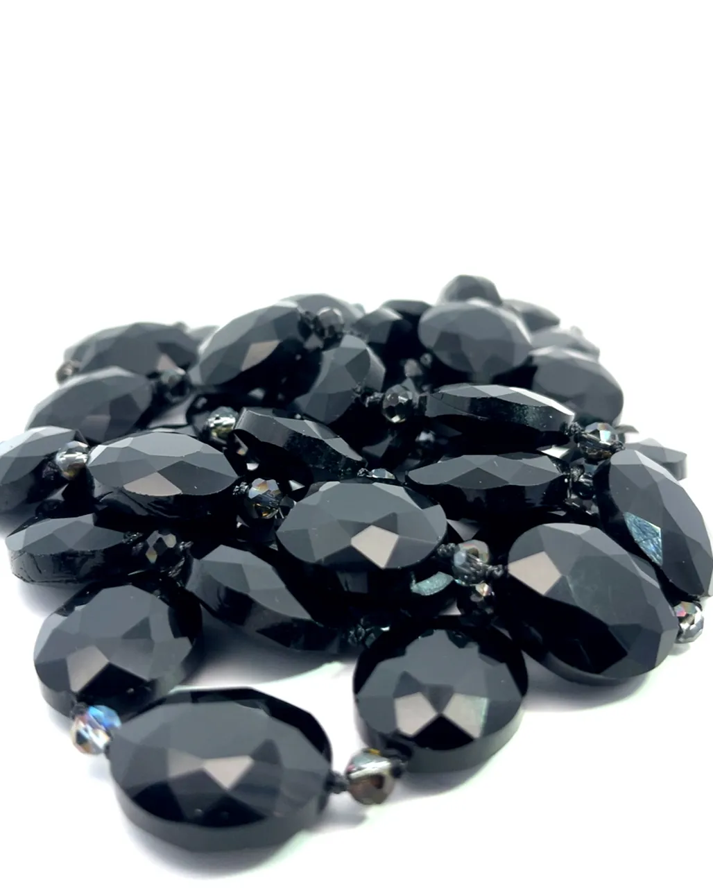 Crystal Oval Long Necklace