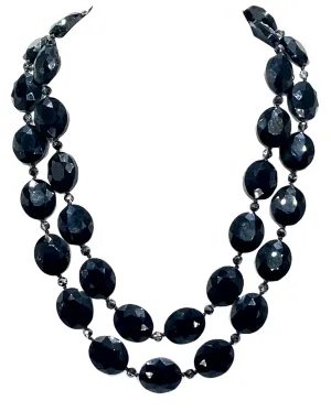 Crystal Oval Long Necklace