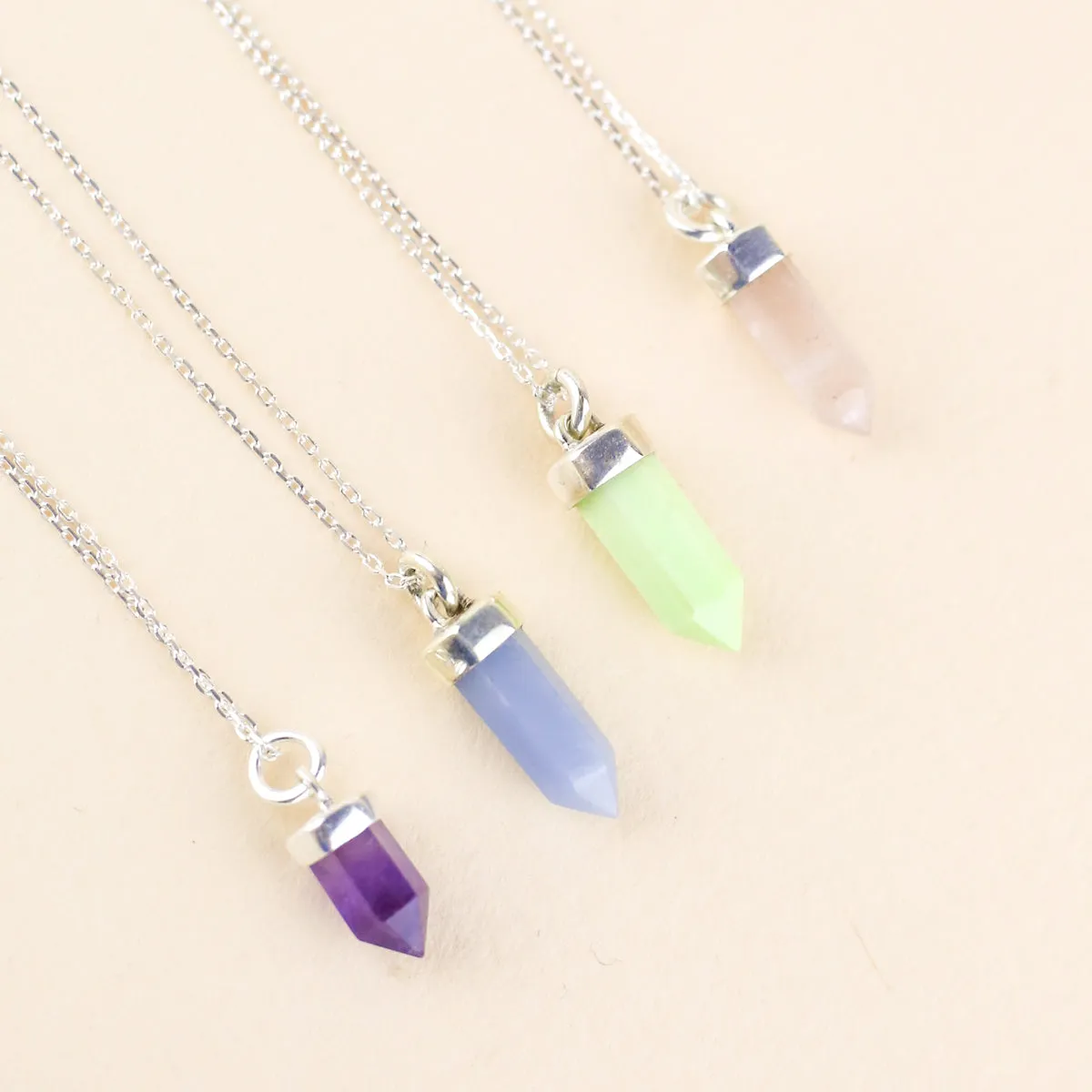 CRYSTAL POINT NECKLACE | AMETHYST