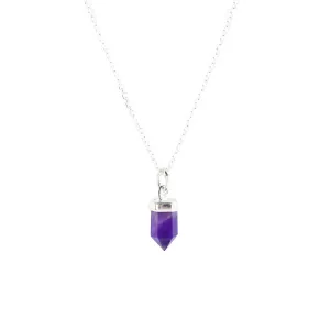 CRYSTAL POINT NECKLACE | AMETHYST