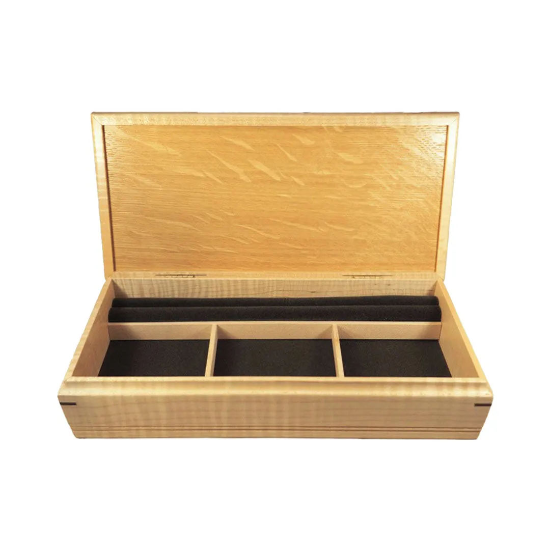 Curly Maple Sentinel Jewelry Box