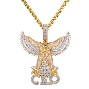 Custom Eagle Wings CEO Simulated Diamond With Chain