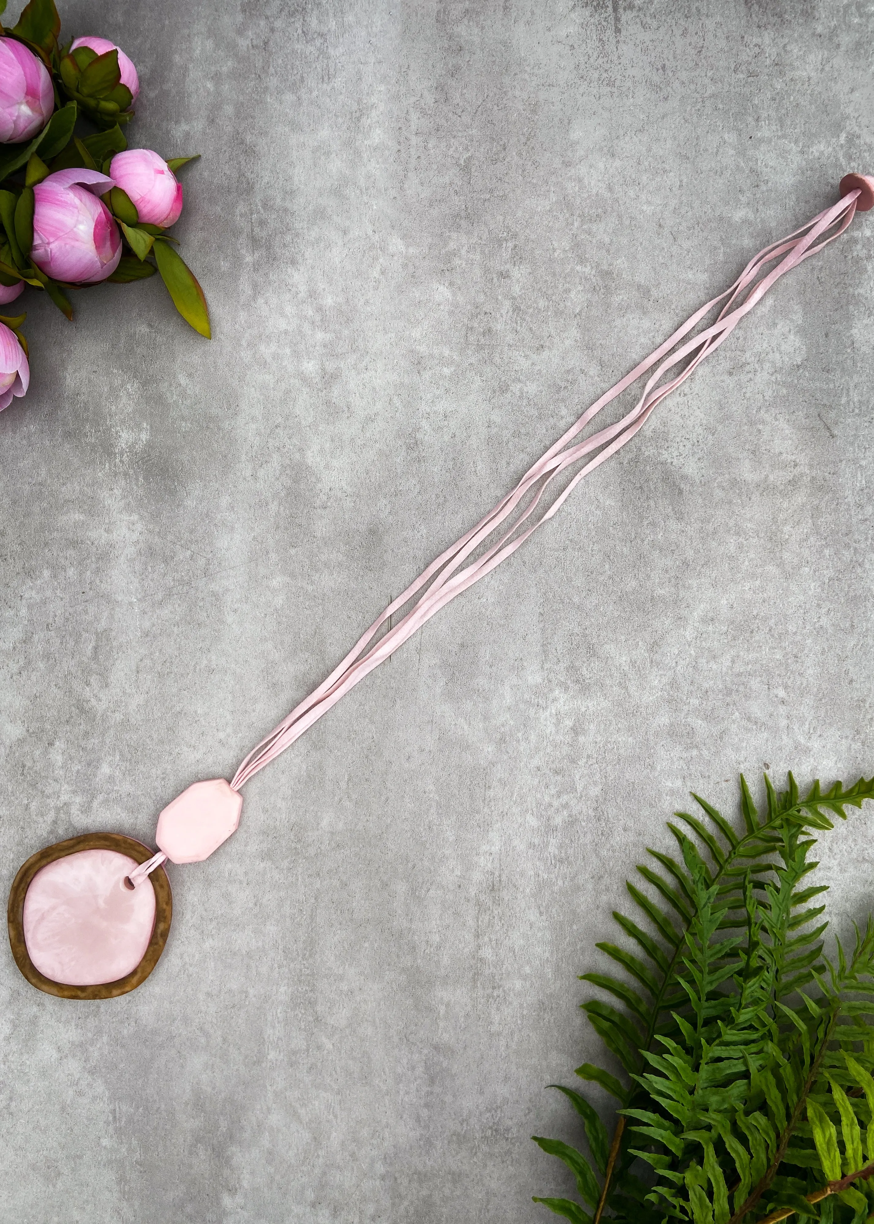 Darcia Necklace in Blush