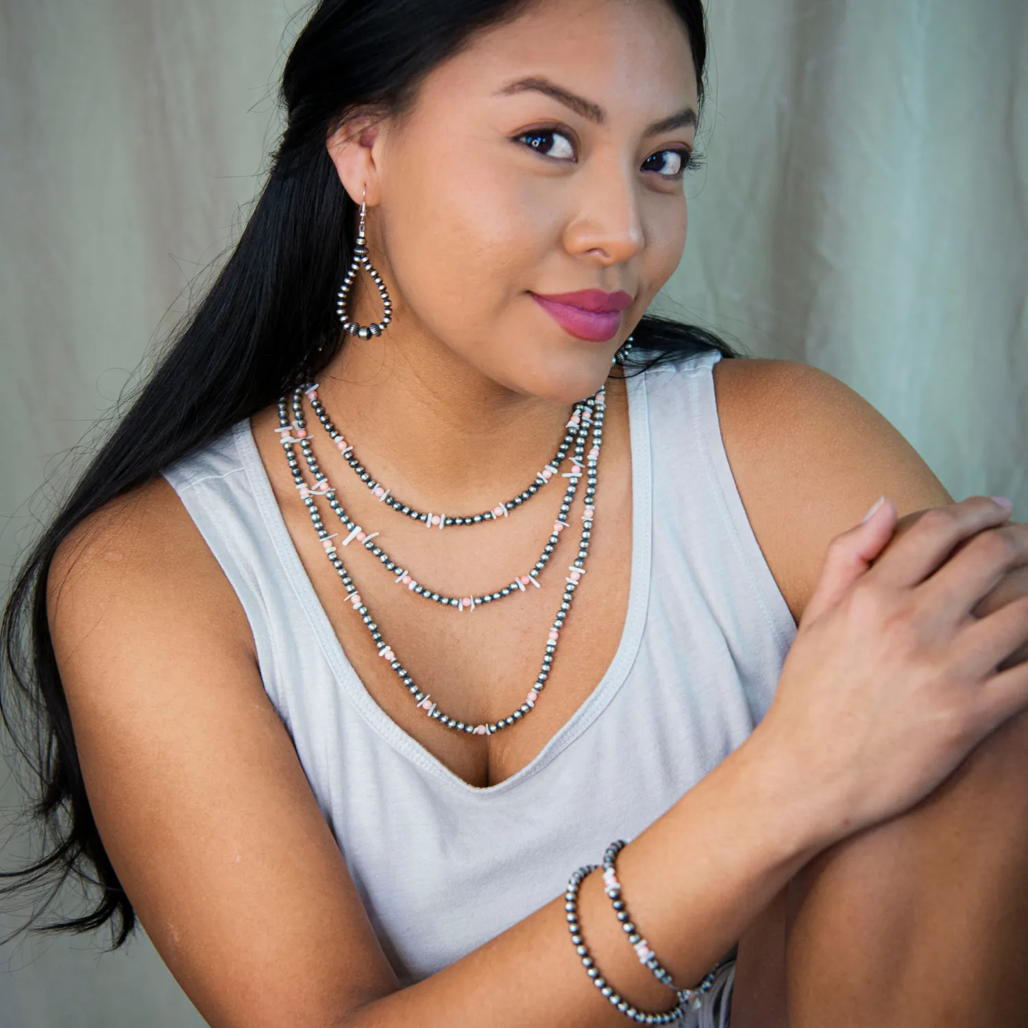 Desert Blossom: Pink Desert Necklace