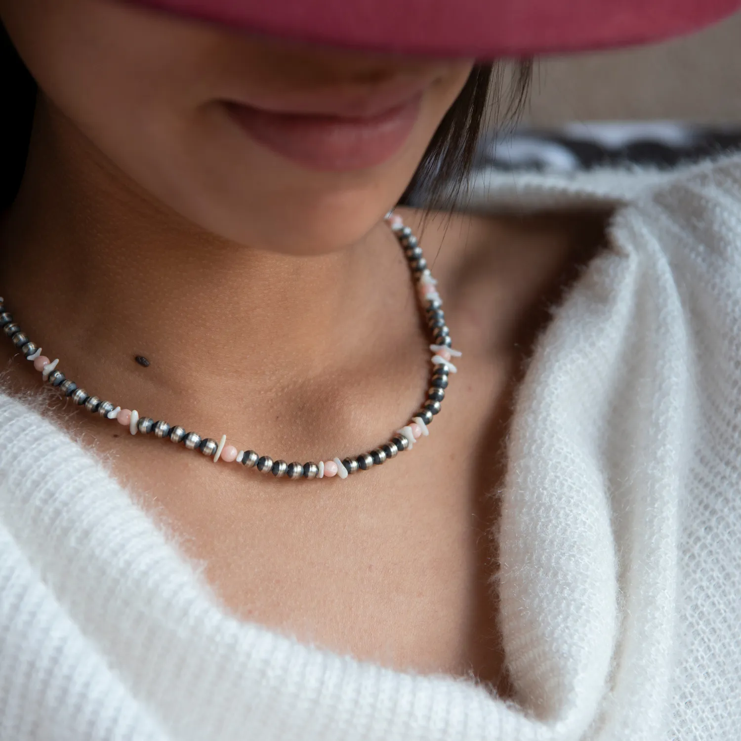 Desert Blossom: Pink Desert Necklace