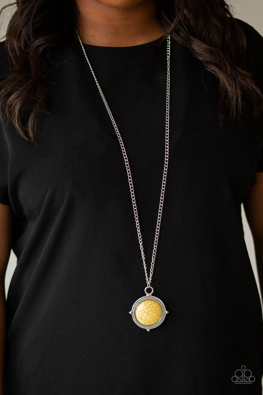 Desert Equinox Yellow Paparazzi Necklace