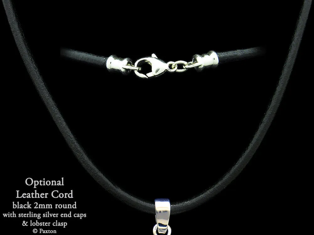 Dolphin Charm Necklace Sterling Silver