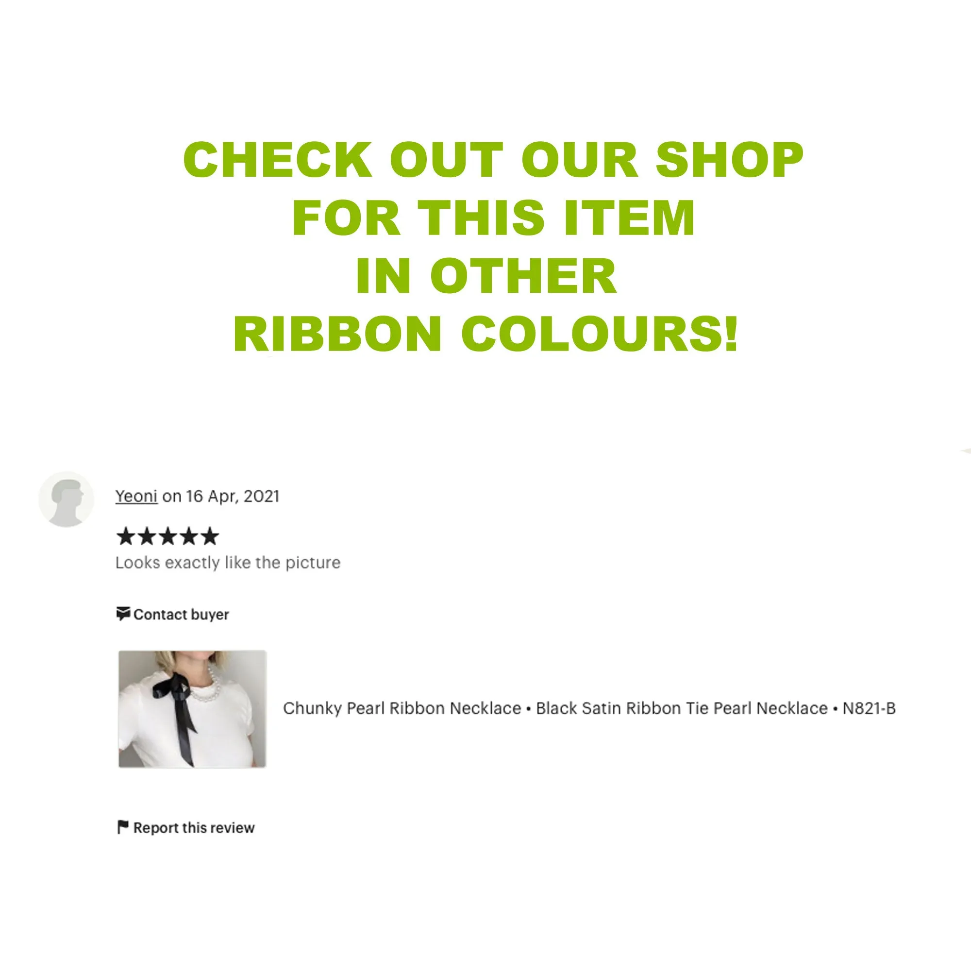 DOTTY coral ribbon pearl necklace