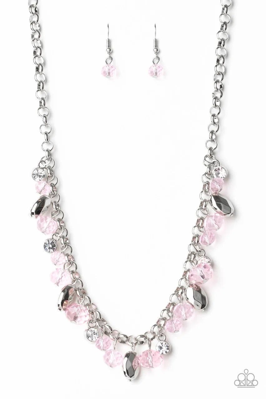 Downstage Dazzle Pink Paparazzi Necklace