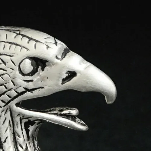 Eagle Necklace Man 925 Sterling Silver Charm Pendant Patriotic Jewelry Gift