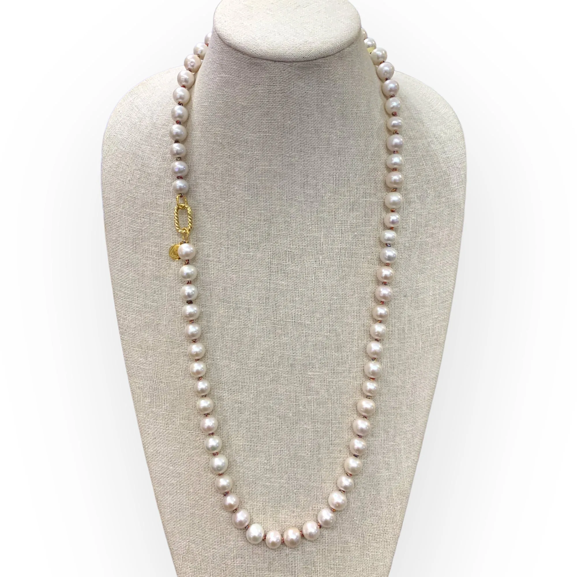 Edison Pearls on Colorful Cord Necklace | 32"