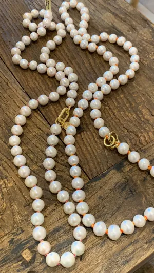 Edison Pearls on Colorful Cord Necklace | 32"
