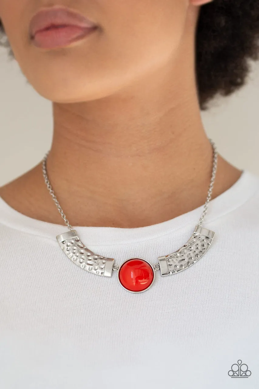 Egyptian Spell Orange Paparazzi Necklace