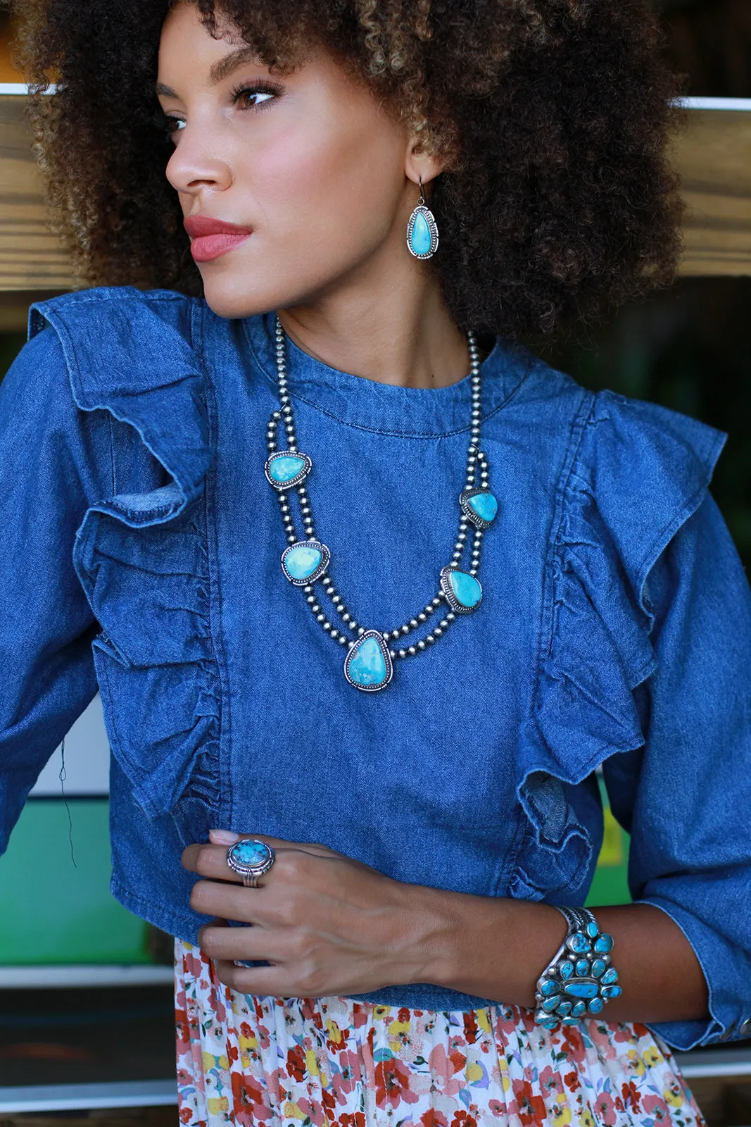 Ella Peter Turquoise Necklace (Set)