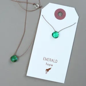 Emerald Teardrop Necklace