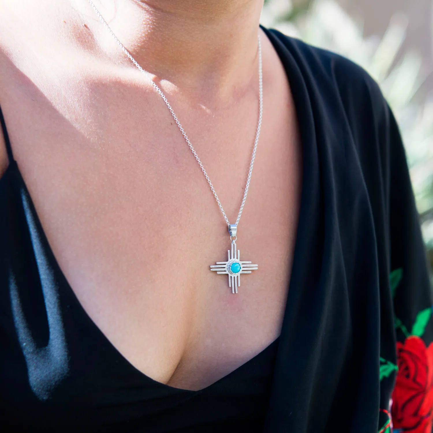 Enchantment: Turquoise Sun Necklace