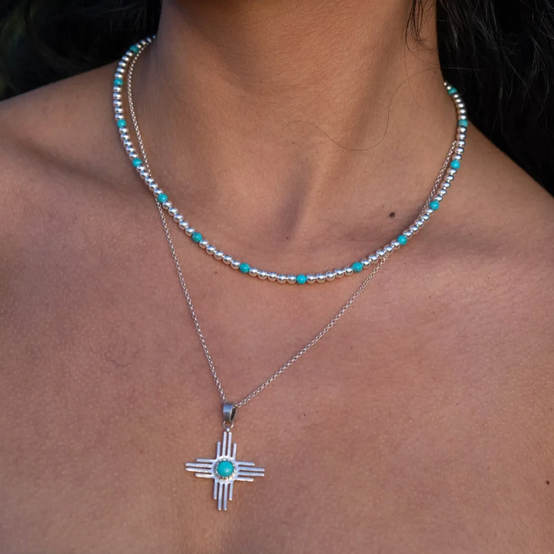 Enchantment: Turquoise Sun Necklace