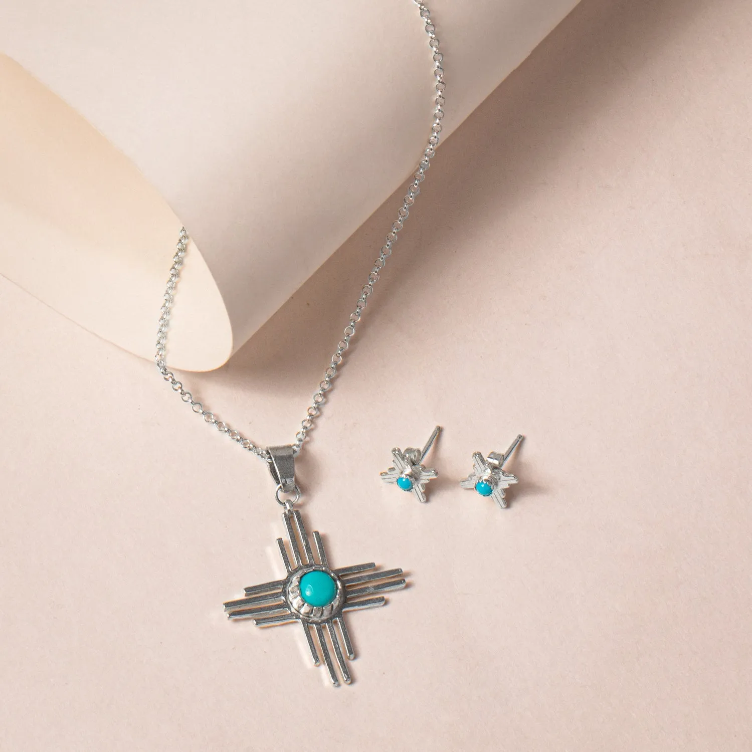 Enchantment: Turquoise Sun Necklace