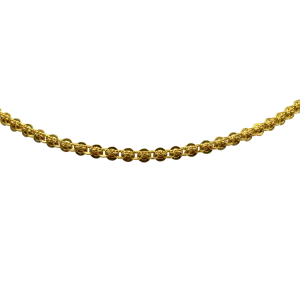 Estate 14k Yellow Gold Flat Circle Link 41.5" Chain