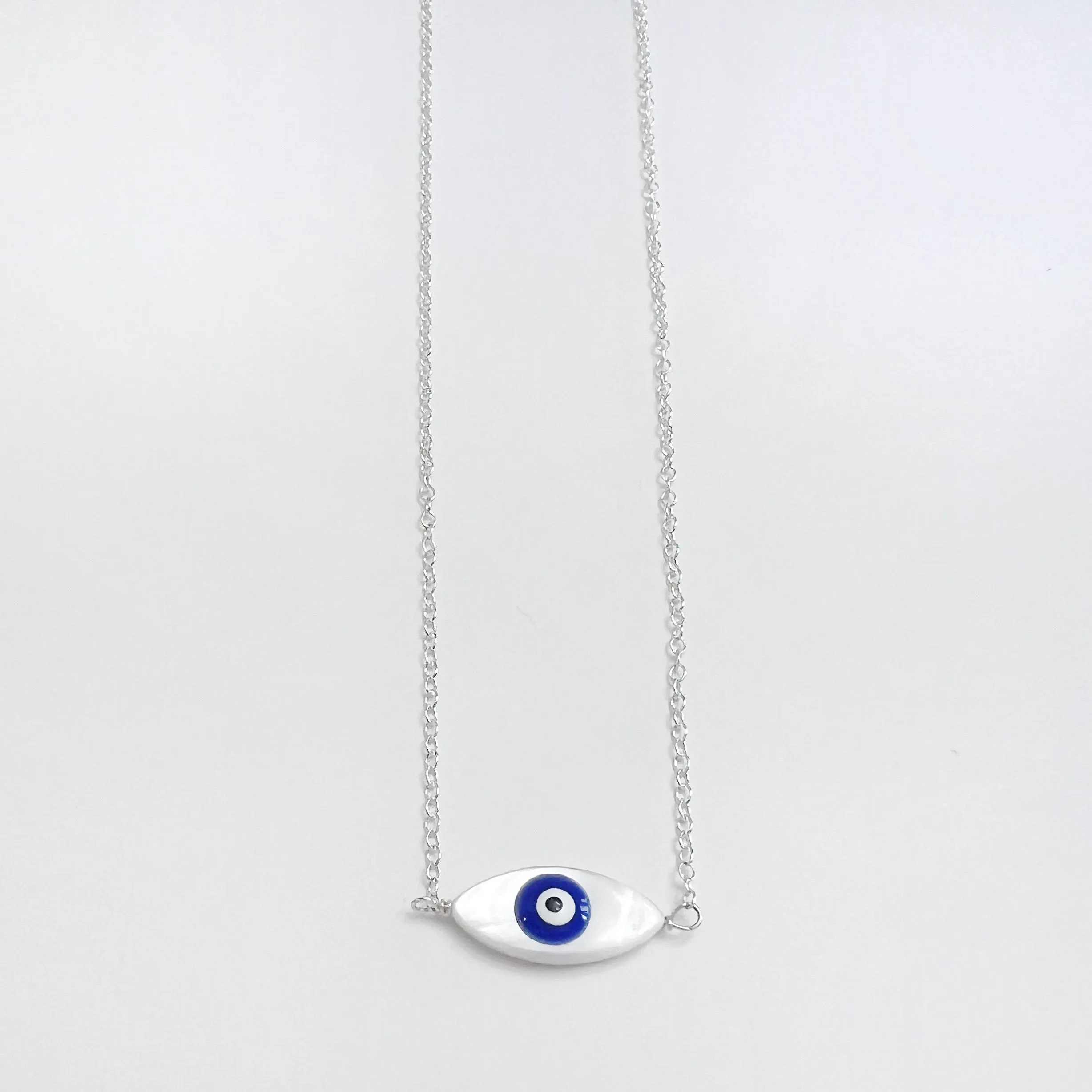 Evil Eye Charm Necklace / Choose Your Metal