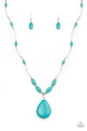 Explore the Elements Blue Paparazzi Necklace